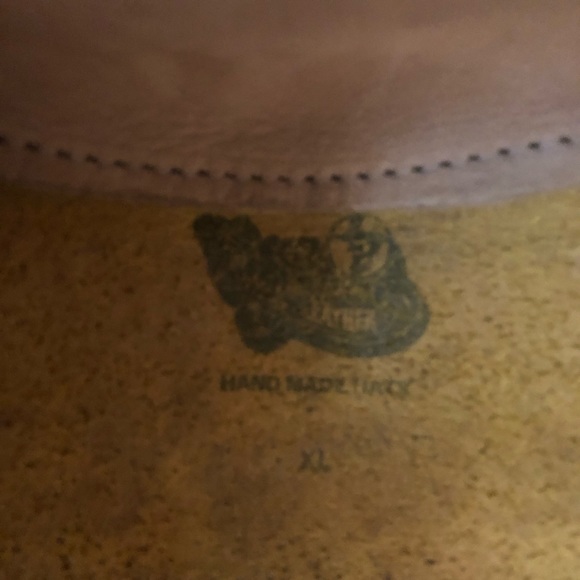 VTG San Zeno Handmade Leather Tooled Leather Hat XL - Picture 4 of 9